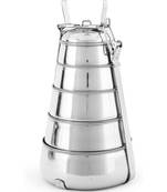Coconut Stainless Steel Pyramid Tiffen Containers Lunch Box, Pack of 5