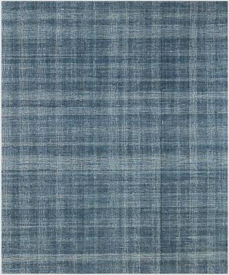 Turquoise Blue Natural  Wool Laurel 5X7.6 Feet  Hand-Tufted by Saraswati Global 4