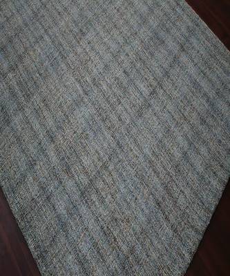 Blue Spruce Natural  Wool Laurel 5X7.6 Feet  Hand-Tufted by Saraswati Global 5