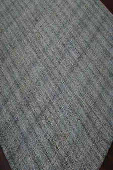 Blue Spruce Natural  Wool Laurel 5X7.6 Feet  Hand-Tufted by Saraswati Global