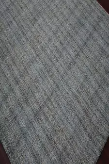 Blue Spruce Natural  Wool Laurel 7.6x9.6 Feet  Hand-Tufted by Saraswati Global