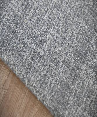 Gray Natural  Wool Laurel 7.6x9.6 Feet  Hand-Tufted by Saraswati Global 3