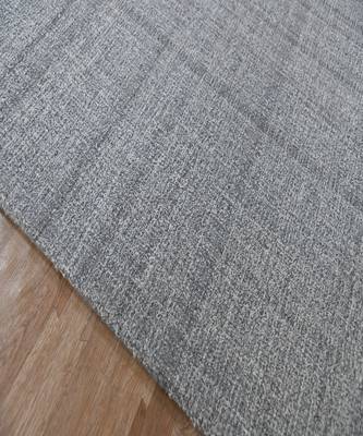 Gray Natural  Wool Laurel 7.6x9.6 Feet  Hand-Tufted by Saraswati Global 7