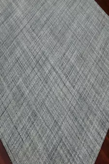 Sea Blue Natural  Wool Laurel 7.6x9.6 Feet  Hand-Tufted by Saraswati Global