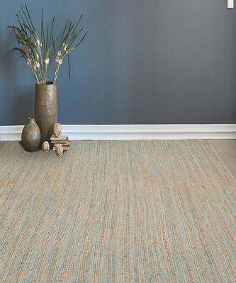 Blue Jutecotton Naturals 5x8 Feet  Hand-Woven by Saraswati Global 1