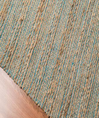 Blue Jutecotton Naturals 5x8 Feet  Hand-Woven by Saraswati Global 7