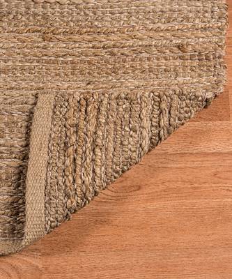 Brown Jutecotton Naturals 5x8 Feet  Hand-Woven by Saraswati Global 2
