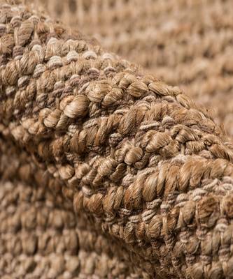 Brown Jutecotton Naturals 5x8 Feet  Hand-Woven by Saraswati Global 4