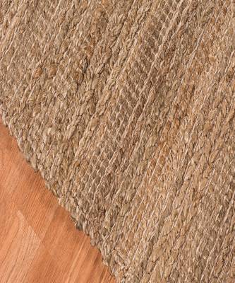 Brown Jutecotton Naturals 5x8 Feet  Hand-Woven by Saraswati Global 7