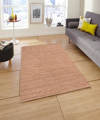 Orange Jutecotton Naturals 3X5 Feet  Hand-Woven by Saraswati Global 1