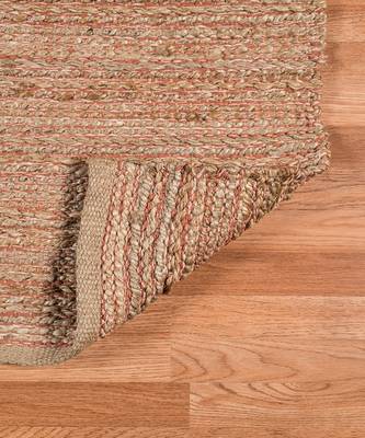 Orange Jutecotton Naturals 5x8 Feet  Hand-Woven by Saraswati Global 2