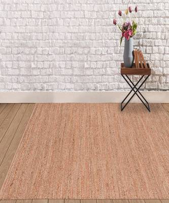 Orange Jutecotton Naturals 5x8 Feet  Hand-Woven by Saraswati Global 1