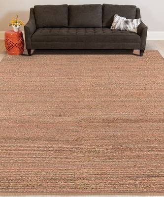 Pink Jutecotton Naturals 5x8 Feet  Hand-Woven by Saraswati Global 1