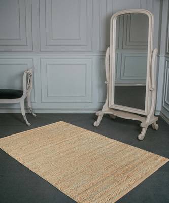 Aqua Jutecotton Naturals 3X5 Feet  Hand-Woven by Saraswati Global 1