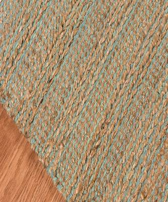 Aqua Jutecotton Naturals 5x8 Feet  Hand-Woven by Saraswati Global 7