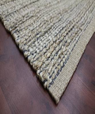 Dark Gray Jutecotton Naturals 3X5 Feet  Hand-Woven by Saraswati Global 4