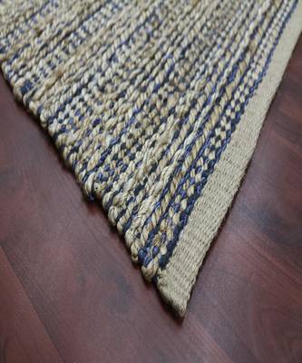 Navy Jutecotton Naturals 3X5 Feet  Hand-Woven by Saraswati Global 2