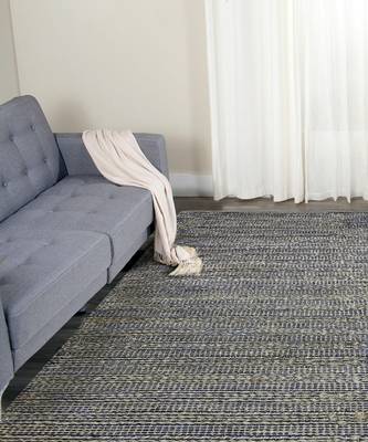 Navy Jutecotton Naturals 3X5 Feet  Hand-Woven by Saraswati Global 1