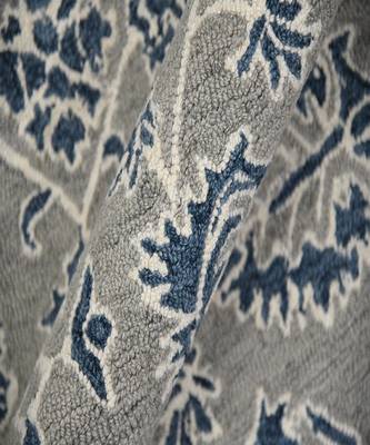 Gray Blue Wool Romania 4x6 Feet  Hand-Tufted by Saraswati Global 2