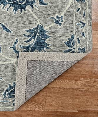 Gray Wool Romania 5x8 Feet  Hand-Tufted by Saraswati Global 2