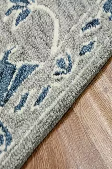 Gray Wool Romania 5x8 Feet  Hand-Tufted by Saraswati Global