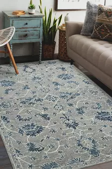 Gray Wool Romania 5x8 Feet  Hand-Tufted by Saraswati Global