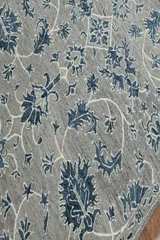 Gray Wool Romania 8X10 Feet  Hand-Tufted by Saraswati Global