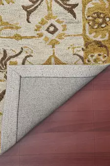 Gold Wool Romania 4x6 Feet  Hand-Tufted by Saraswati Global
