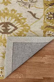 Gold Wool Romania 8X10 Feet  Hand-Tufted by Saraswati Global