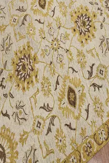 Gold Wool Romania 8X10 Feet  Hand-Tufted by Saraswati Global