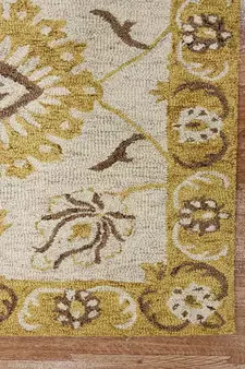 Gold Wool Romania 8X10 Feet  Hand-Tufted by Saraswati Global