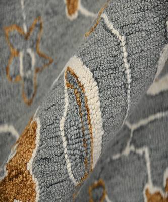 Orange Wool Romania 4x6 Feet  Hand-Tufted by Saraswati Global 2