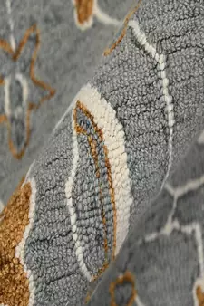 Orange Wool Romania 4x6 Feet  Hand-Tufted by Saraswati Global