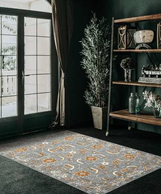 Orange Wool Romania 4x6 Feet  Hand-Tufted by Saraswati Global 1