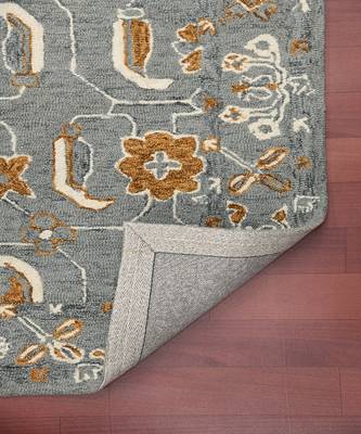 Orange Wool Romania 4x6 Feet  Hand-Tufted by Saraswati Global 3