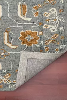 Orange Wool Romania 4x6 Feet  Hand-Tufted by Saraswati Global
