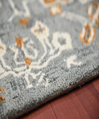 Orange Wool Romania 4x6 Feet  Hand-Tufted by Saraswati Global 4