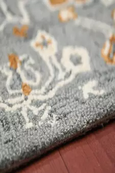 Orange Wool Romania 4x6 Feet  Hand-Tufted by Saraswati Global