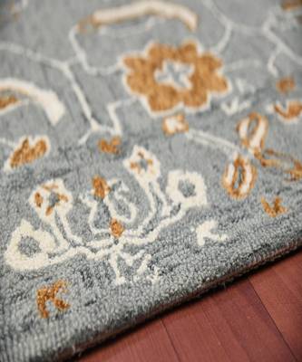 Orange Wool Romania 4x6 Feet  Hand-Tufted by Saraswati Global 5