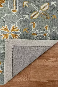 Orange Wool Romania 5x8 Feet  Hand-Tufted by Saraswati Global