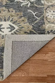 Gray Wool Romania 8X10 Feet  Hand-Tufted by Saraswati Global