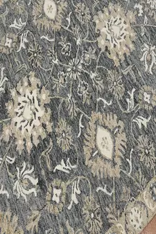 Gray Wool Romania 8X10 Feet  Hand-Tufted by Saraswati Global