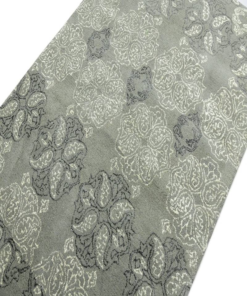 Ice Blue Wool & Viscose Serendipity 4x6 Feet  Hand-Tufted by Saraswati Global