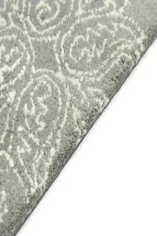 Ice Blue Wool & Viscose Serendipity 4x6 Feet  Hand-Tufted by Saraswati Global