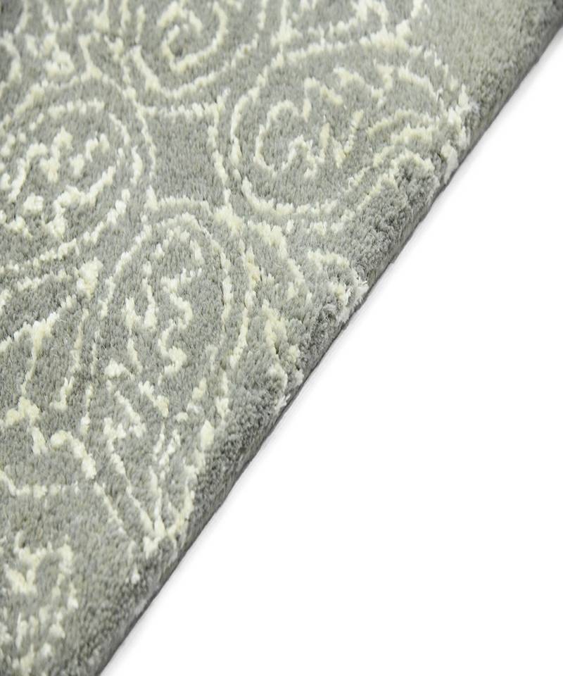 Ice Blue Wool & Viscose Serendipity 4x6 Feet  Hand-Tufted by Saraswati Global