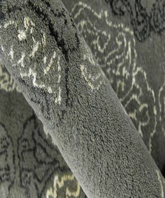 Ice Blue Wool & Viscose Serendipity 4x6 Feet  Hand-Tufted by Saraswati Global 5