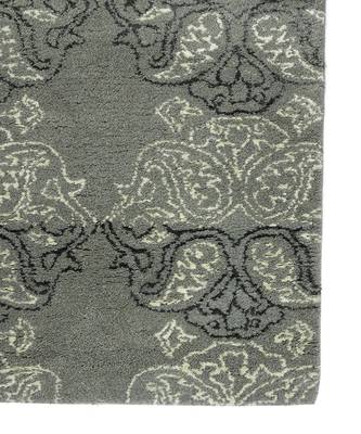 Ice Blue Wool & Viscose Serendipity 4x6 Feet  Hand-Tufted by Saraswati Global 7