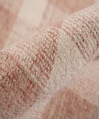 Rose Gold Wool Tartan 3.6X5.6 Feet  Hand-Tufted by Saraswati Global 2