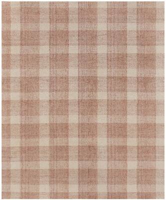Rose Gold Wool Tartan 8X10 Feet  Hand-Tufted by Saraswati Global 7