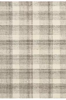 Sand Wool Tartan 3.6X5.6 Feet  Hand-Tufted by Saraswati Global